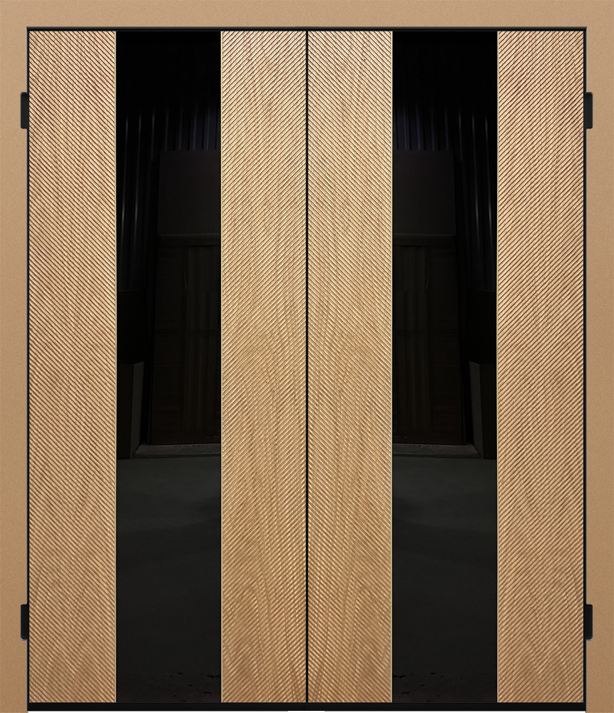 Шпон с фрезеровкой Combo 05 дуб натуральный тангенциальный ДС